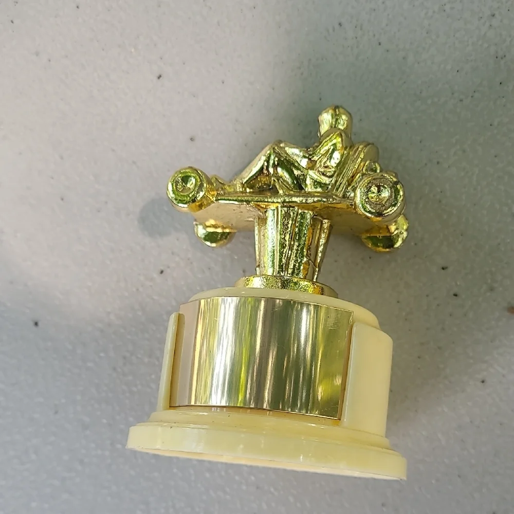 Gold Trophy Figurine Go Kart